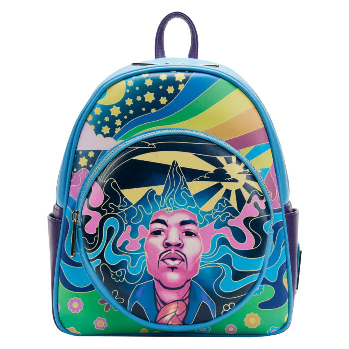 Jimi Hendrix - Psychadelic Landscape Glow In The Dark Mini Backpack - Loungefly