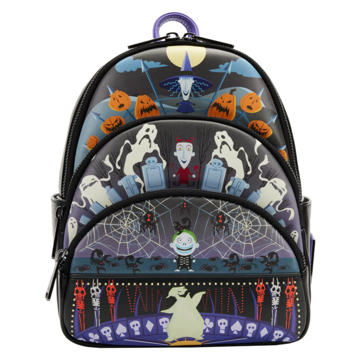 The Nightmare Before Christmas - Oogie Boogie Glow Triple Pocket Mini Backpack - Loungefly