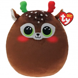 Minx The Brown Christmas Reindeer 14" - Ty Squishy Beanies (Squish-A-Boos)