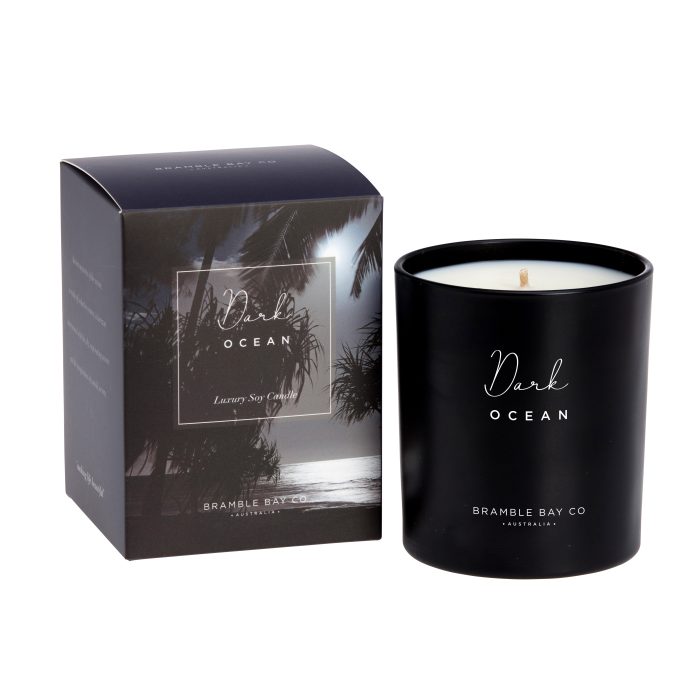 Ocean After Dark Candle - Dark Ocean - Bramble Bay Co