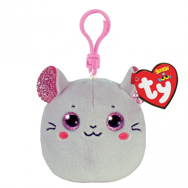 Catnip The Mouse - TY Squishy Beanies Clip