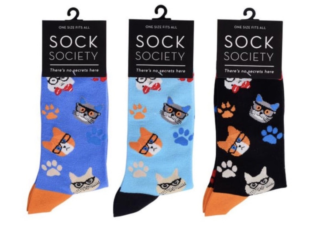Sock Society - Cat In Specs