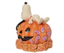 Snoopy - Snoopy Laying on Halloween Pumpkin Figurine - Peanuts by Jim Shore