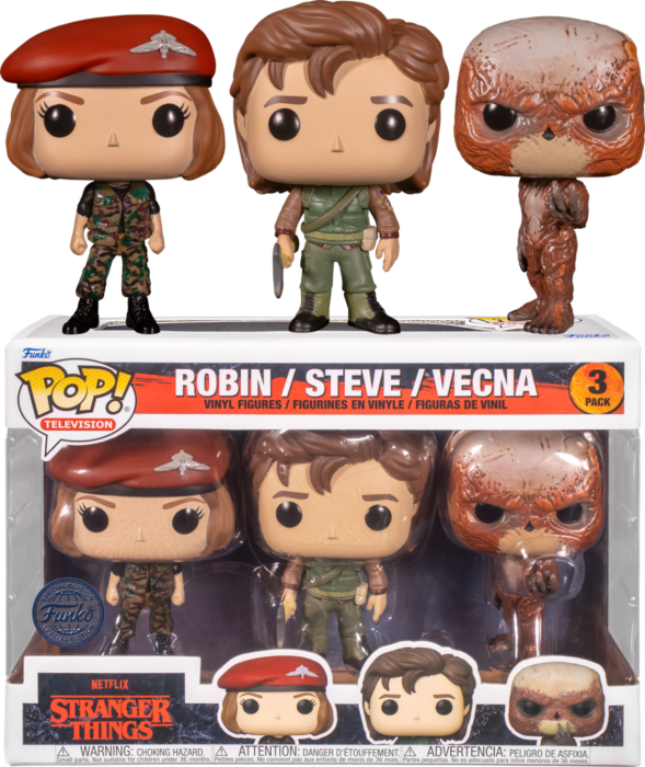 Stranger Things (Season 4) - Robin, Steve & Vecna Funko Pop! Vinyl 3pk
