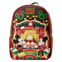 Disney - Mickey & Minnie Fireplace Mini Backpack - Loungefly