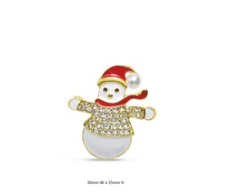 Snowman - Christmas Brooch
