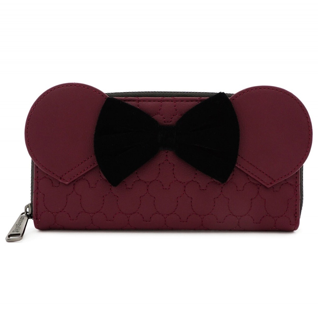 Disney Minnie Mouse Maroon Quilted Purse - Loungefly
