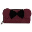 [LOUWDWA1068] Disney - Minnie Mouse Maroon Quilted Purse - Loungefly