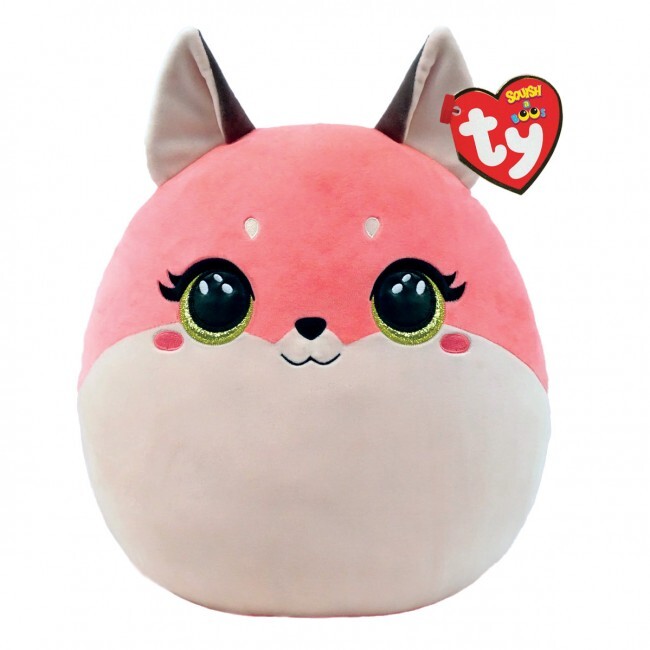 Roxie The Pink Fox 10" - Ty Squishy Beanies (Squish-A-Boos)