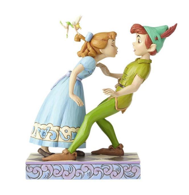 Disney Traditions - Peter Pan, Wendy & Tinkerbell (An Unexpected Kiss) Figurine