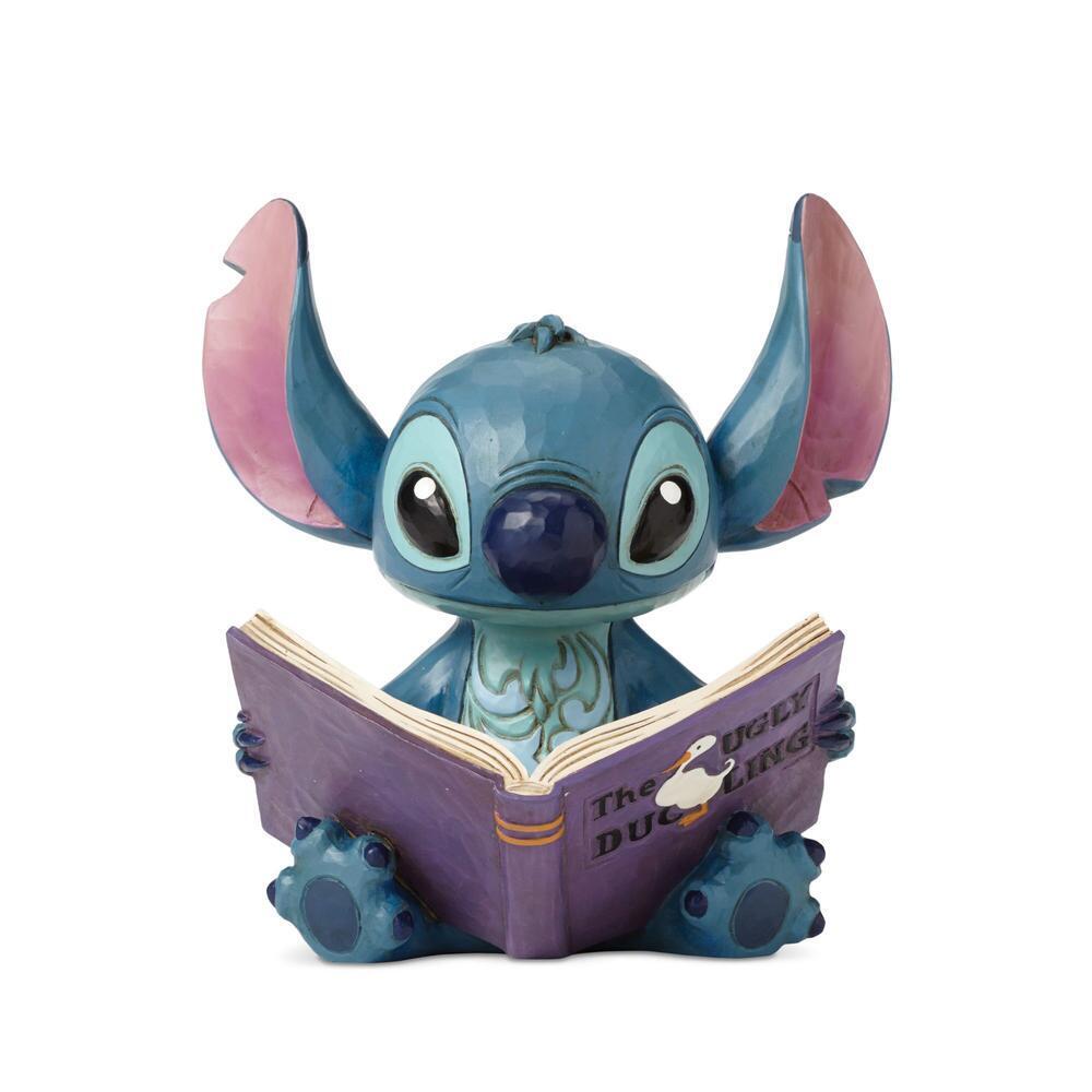 Lilo & Stitch: Stitch Reading 'The Ugly Duckling' Figurine - Disney Traditions by Jim Shore
