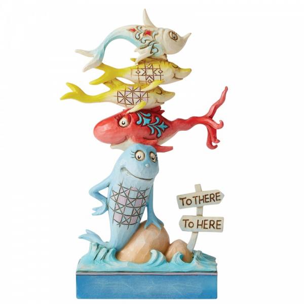 One Fish, Two Fish, Red Fish, Blue Fish Figurine - Dr Seuss By Jim Shore
