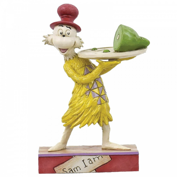 Sam Holding Green Eggs And Ham Figurine - Dr Seuss By Jim Shore