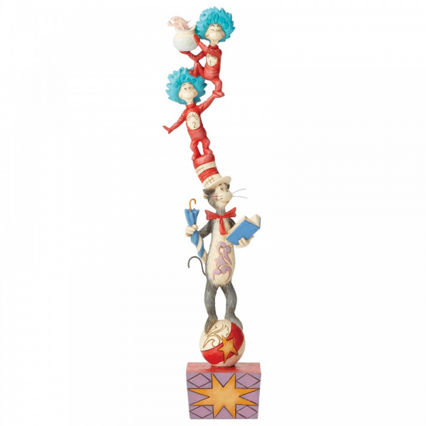 Cat In The Hat Stacked Figurine - Dr Seuss By Jim Shore
