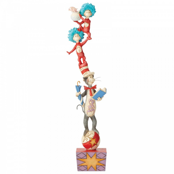 Dr Seuss By Jim Shore - Cat In The Hat Stacked Figurine