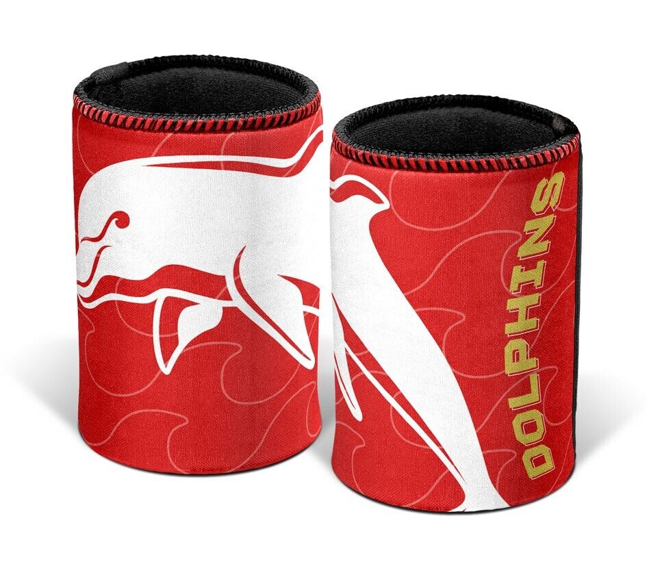 NRL Dolphins Logo Can Cooler