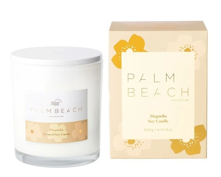 Magnolia Soy Candle 420g - Palm Beach Collection