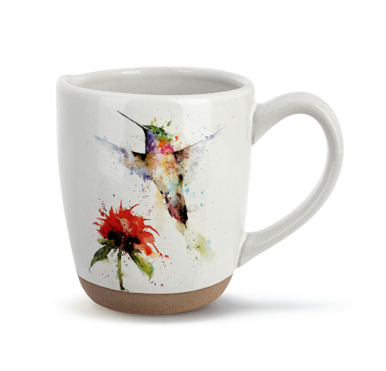 DEMDACO Dean Crouser - Red Flower Mug