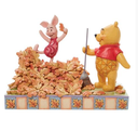 [6008990] Disney Traditions - Winnie The Pooh - Pooh & Piglet In Leaves "Jumping Into Fall" Figurine