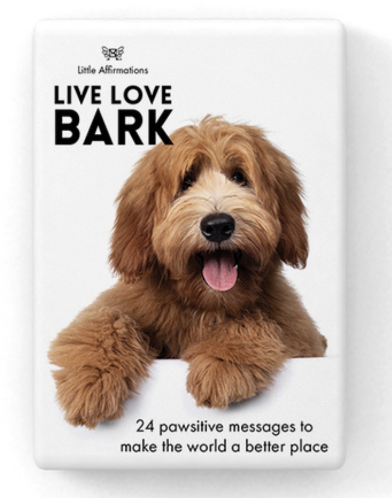 Live Love Bark - 24 Affirmation Cards + Stand
