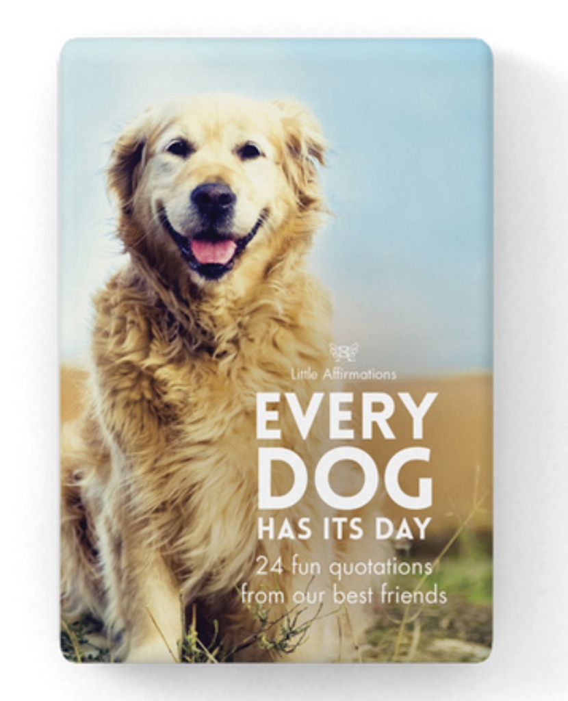 Every Dog Has It’s Day - 24 Affirmation Cards + Stand