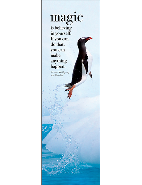 Magic Is Believing In Yourself Inspirational Bookmark - Affirmations