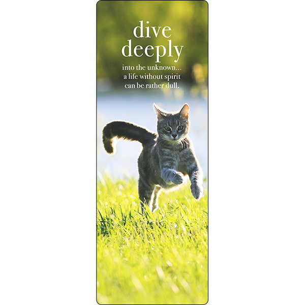 Dive Deeply Into The Unknown Inspirational Bookmark - Affirmations