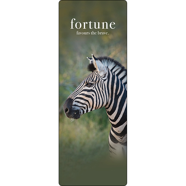 Fortune Favours The Brave Inspirational Bookmark - Affirmations