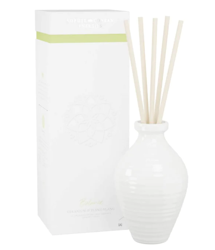 Sophie Conran Geranium & Ylang Ylang Ceramic Reed Diffuser - Balance