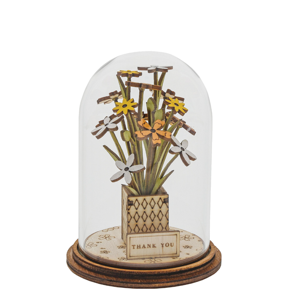 Tiny Town - 8.5CM Thank You Flower Dome Figurine