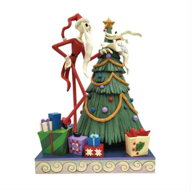 Disney Traditions by Jim Shore - The Nightmare Before Christmas - "Decking The Halls" Santa Jack & Zero