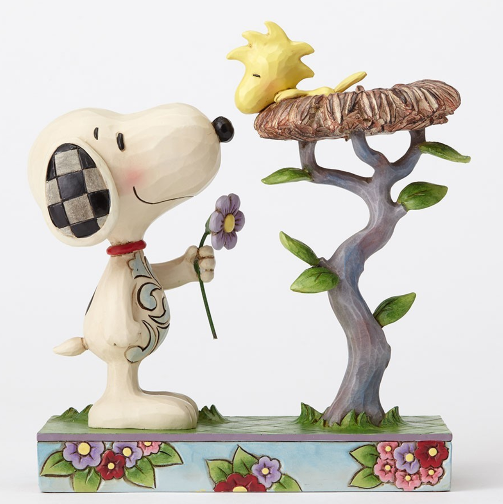Peanuts by Jim Shore - "Nest Warming Gift" Snoopy With Woodstock In Nest