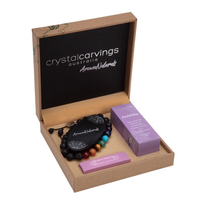 Meditation/Chakra Aroma Bracelet and Oil Set - Bramble Bay Co