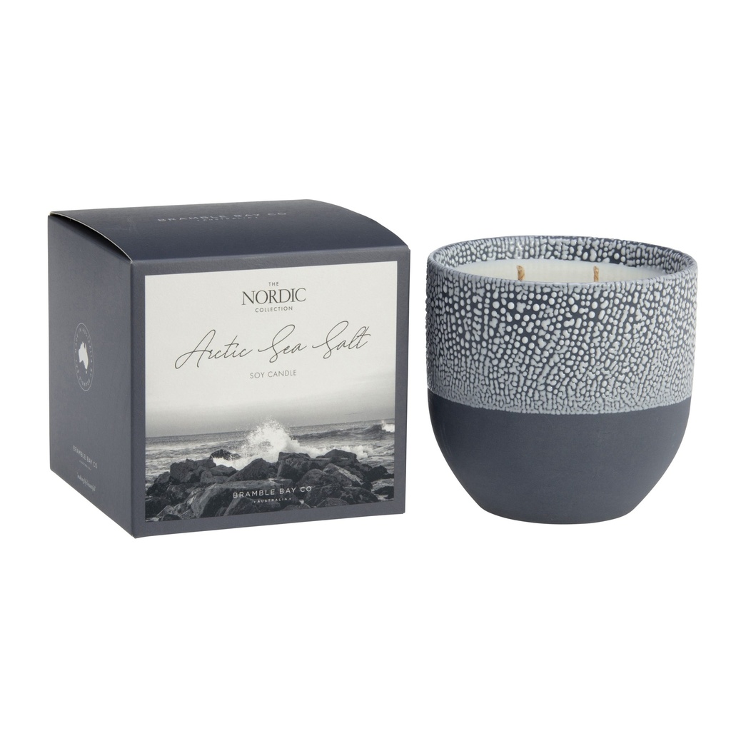 Soy Candle - Nordic Collection Arctic Sea Salt - Bramble Bay Co