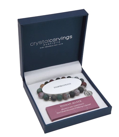 Charm Bracelet - Indian Agate Tree Of Life - Bramble Bay