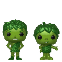 [FUN42028] Ad Icons - Green Giant & Sprout Metallic US Exclusive Funko Pop! Vinyl 2-pack