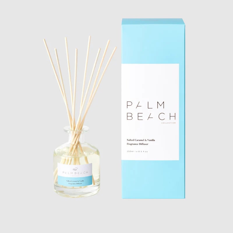Fragrance Diffuser - 250ml Salted Caramel & Vanilla - Palm Beach Collection