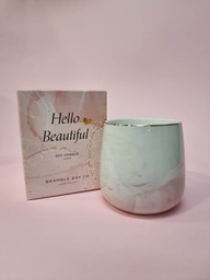 Pink Marble Candle - Bramble Bay Mother's Day 2023