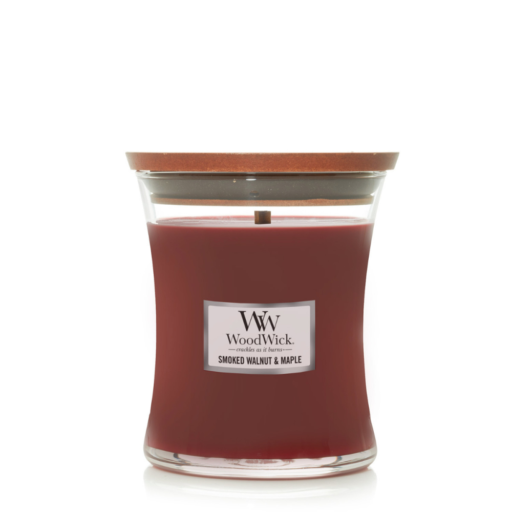 Smoked Walnut & Maple Medium Candle - WoodWick