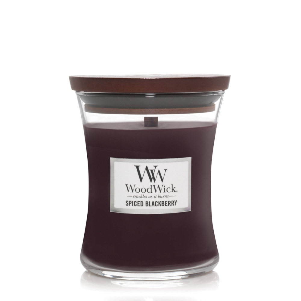 Spiced Blackberry Medium Candle - WoodWick