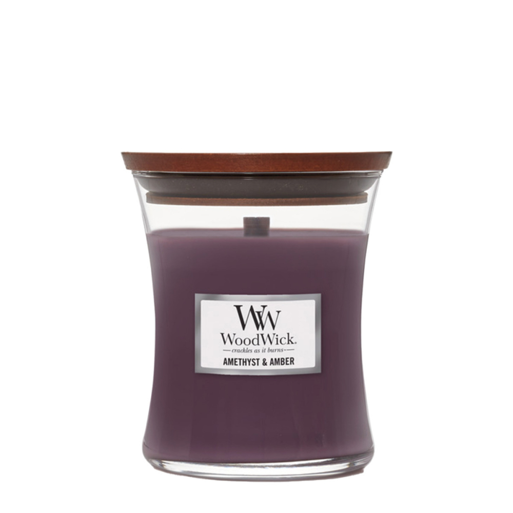 Amethyst & Amber Medium Candle - WoodWick