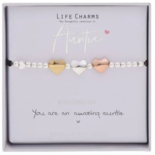 Auntie - Life Charms Bracelet