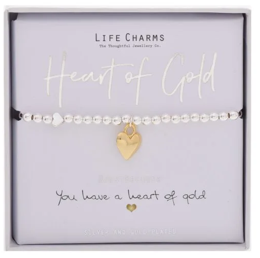 Heart of Gold - Life Charms Bracelet
