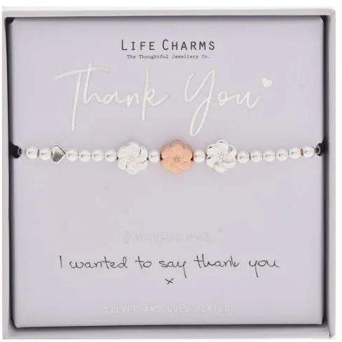 Thank You - Life Charms Bracelet