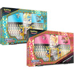 Pokémon Trading Card Game TCG Crown Zenith Shiny Zacian/Zamazenta Figure Box
