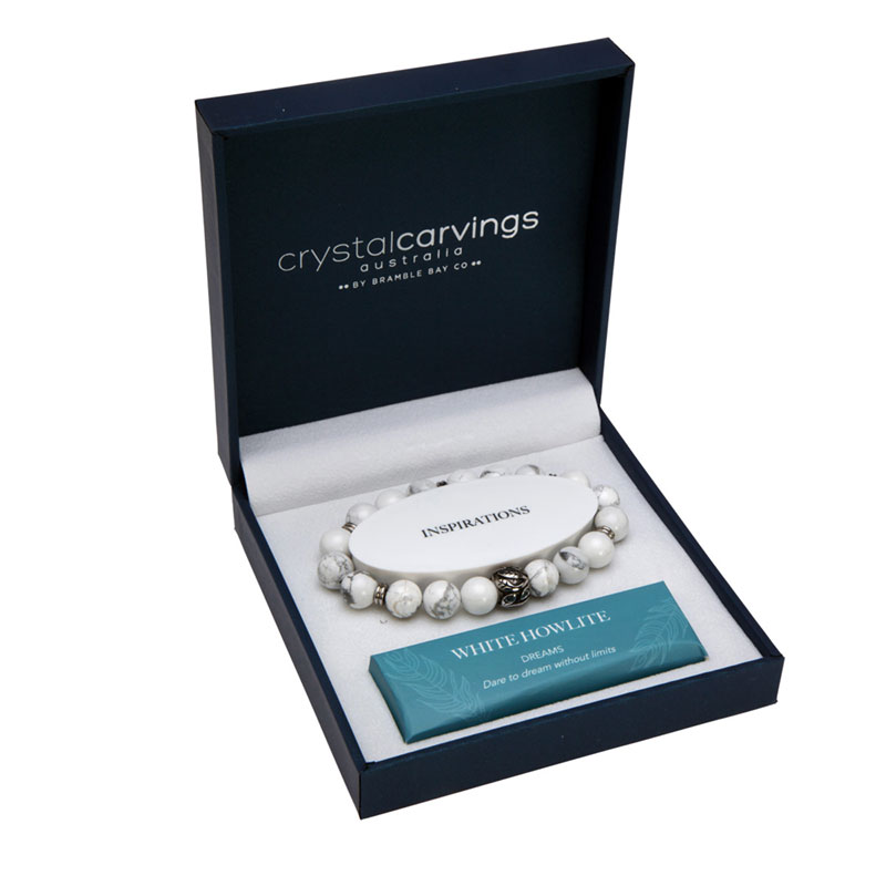 Bramble Bay - White Howlite Tree of Life Charm 10mm