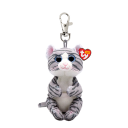 Mitzi the Grey Tabby Cat - Ty Beanie Bellies Clip