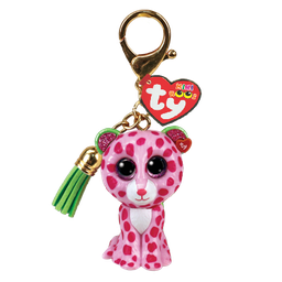 Glamour the Pink Leopard - Ty Mini Boos Clip