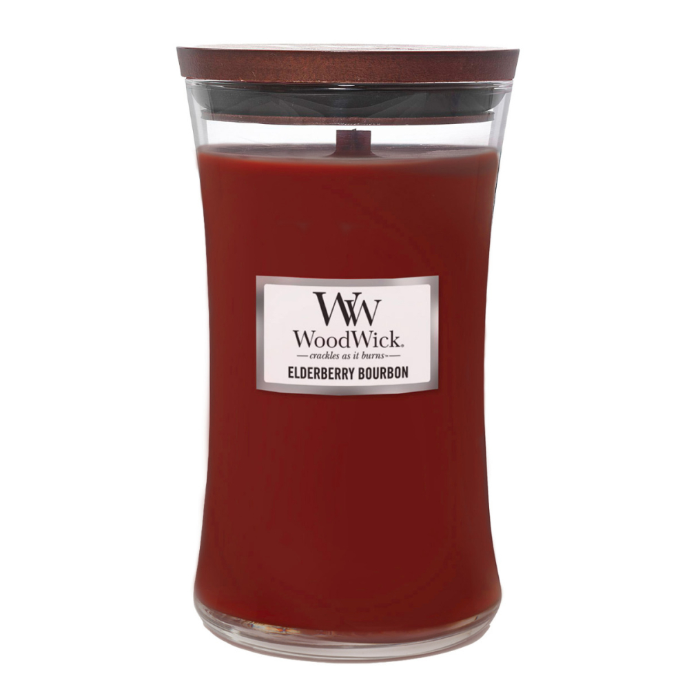 Elderberry Bourbon Large Candle - WoodWick