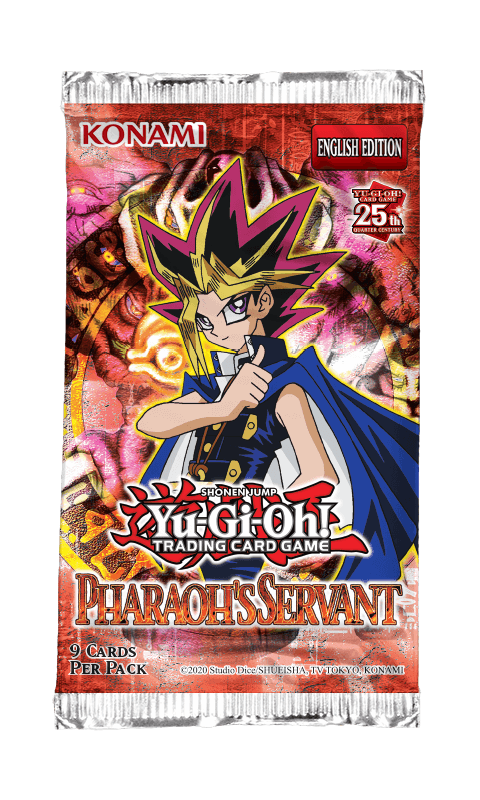 Yu-Gi-Oh! Trading Card Game TCG - 25th Anniversary Pharaohs Servant  - 9 x Card Booster Pack